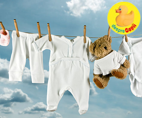 De ce sa spalam hainutele bebelusului cu detergent special?