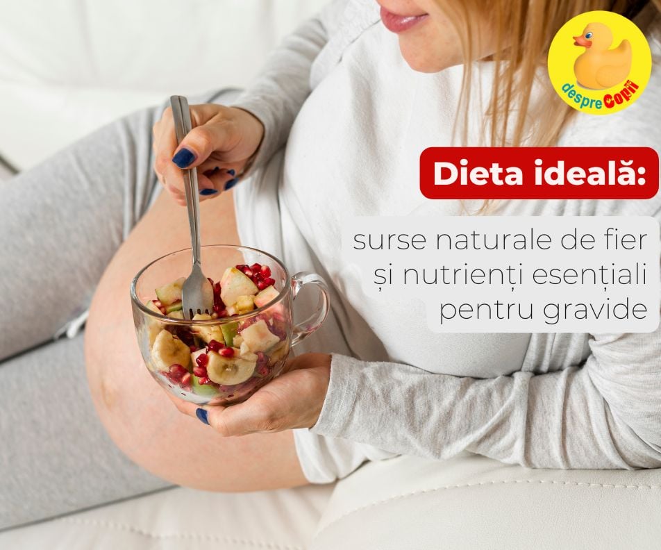 Dieta ideala pentru gravide: surse naturale de fier si nutrienti esentiali