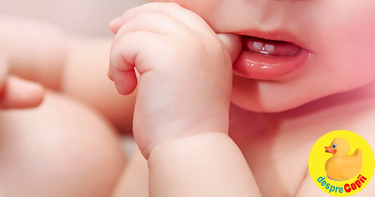 Aparitia dintilor de lapte: semne, dureri si ce putem face pentru a calma bebelusul