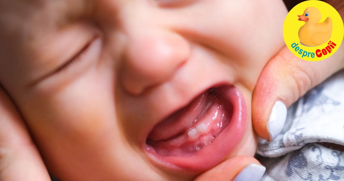 Cand apar dintii bebelusului: cum poti alina durerea masand talpile sale