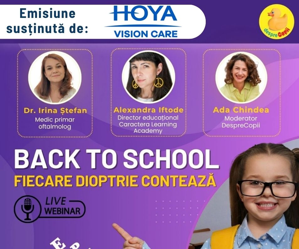 Back to school: Fiecare dioptrie conteaza. Cum avem grija de vederea copiilor? Sfatul specialistilor