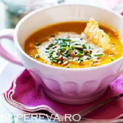 Supa de dovleac cu Pecorino