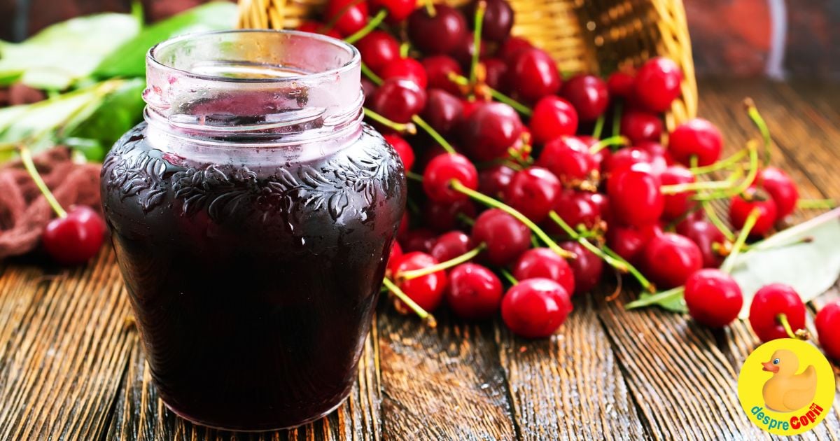 Dulceata de cirese - o lingura de vara in fiecare borcan