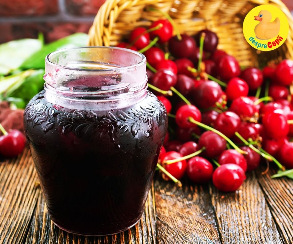 Dulceata de cirese - o lingura de vara in fiecare borcan