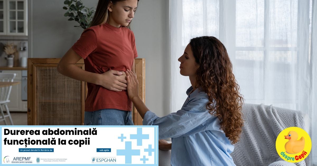 Un pas important in imbunatatirea sanatatii copiilor: Lansarea Campaniei de Constientizare a diagnosticului de Durere Abdominala Functionala la Copii