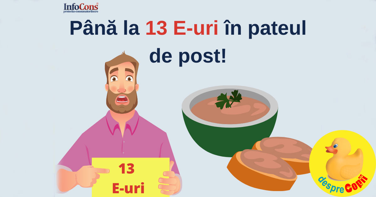 Atentie parinti - Mare grija la pateul vegetal! Vezi ce produse sunt pline de E-uri