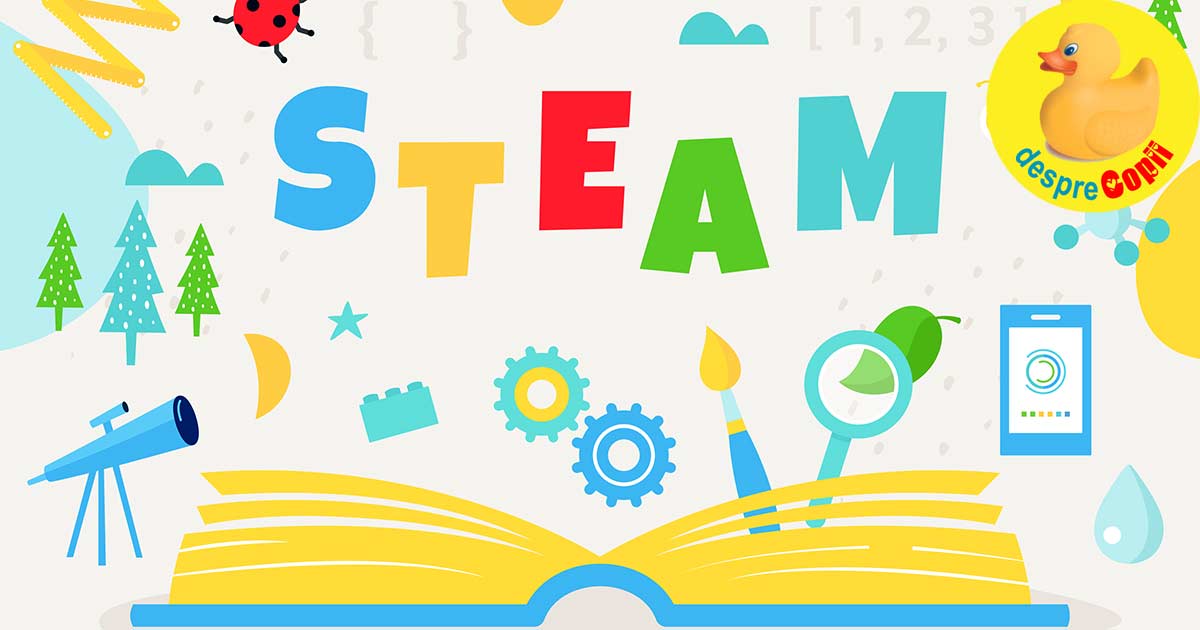 Educatie STEAM - activitati inteligente pentru copii ce dezvolta interesul pentru stiintele exacte si tehnologie