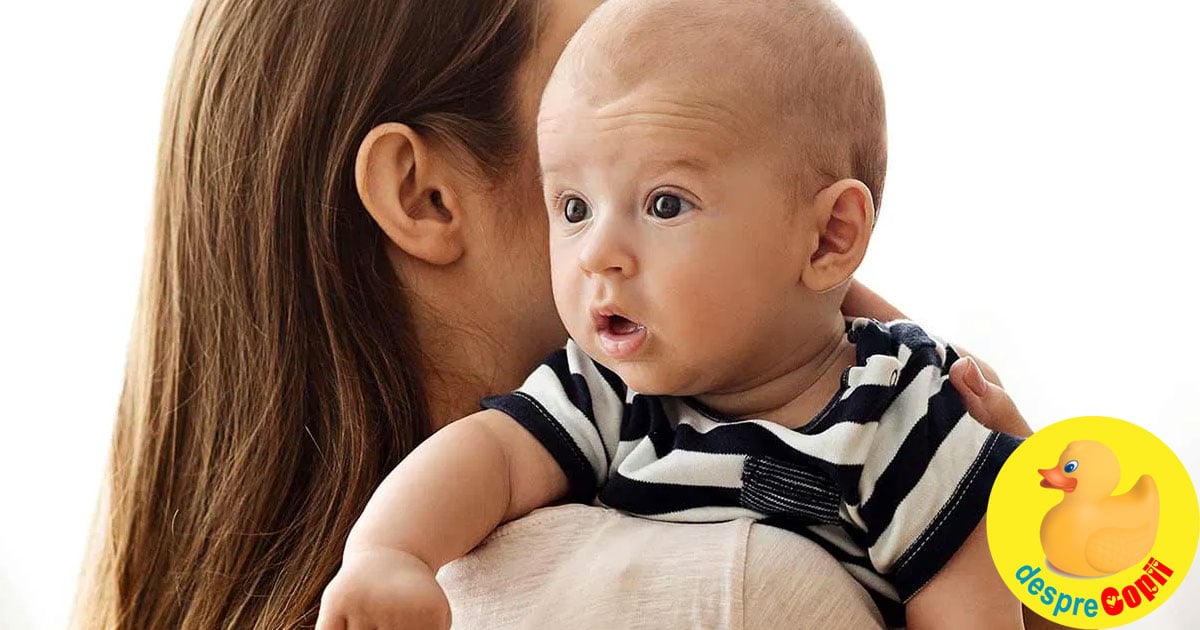 Eructatia bebelusului: 3 pozitii prin care bebelusul elimina gazele care il pot face agitat