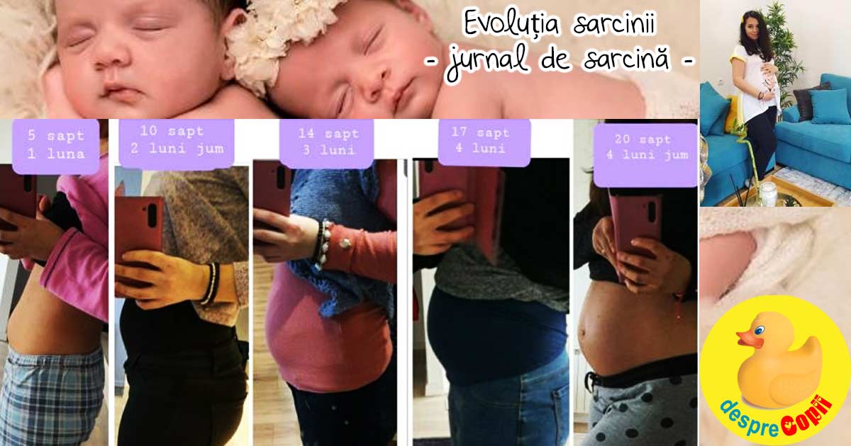 Evolutia sarcinii gemelare - jurnal de sarcina