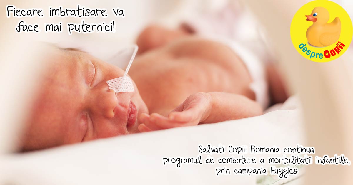 Fiecare imbratisare va face mai puternici - o campanie pentru combaterea mortalitatii infantile