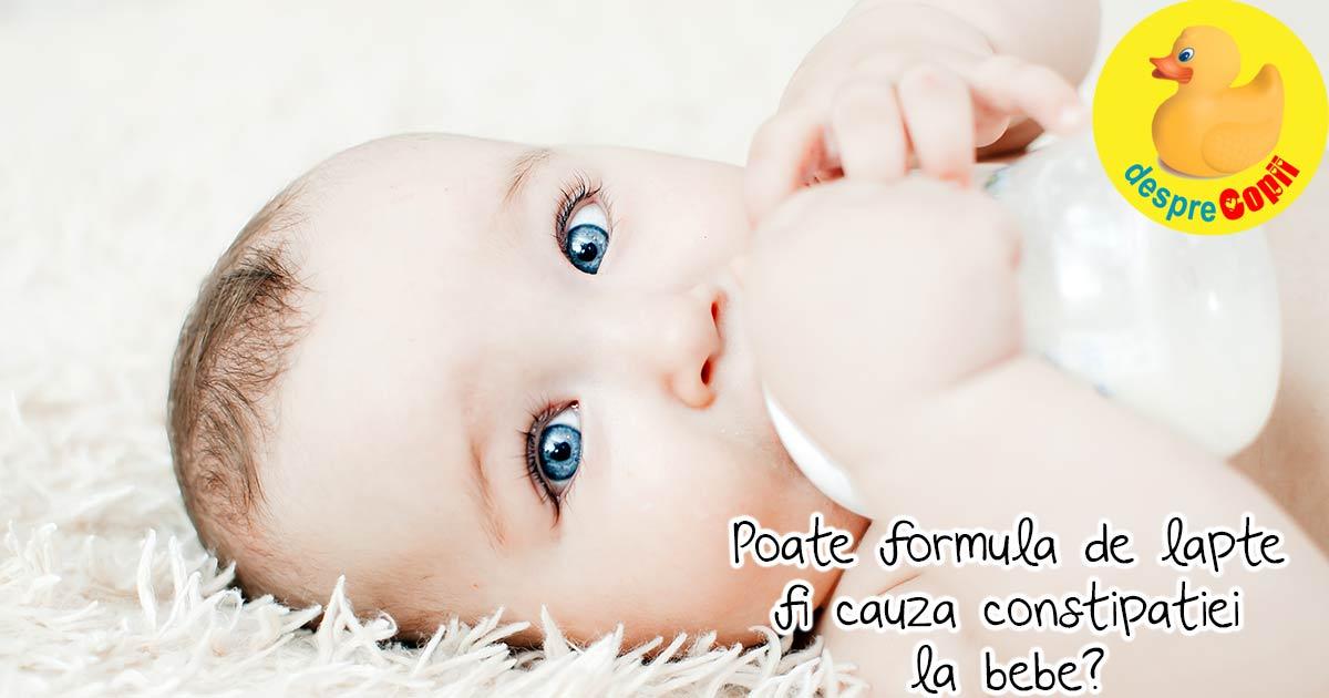 Laptele formula si constipatia bebelusului: ce trebuie sa stii - sfatul medicului pediatru