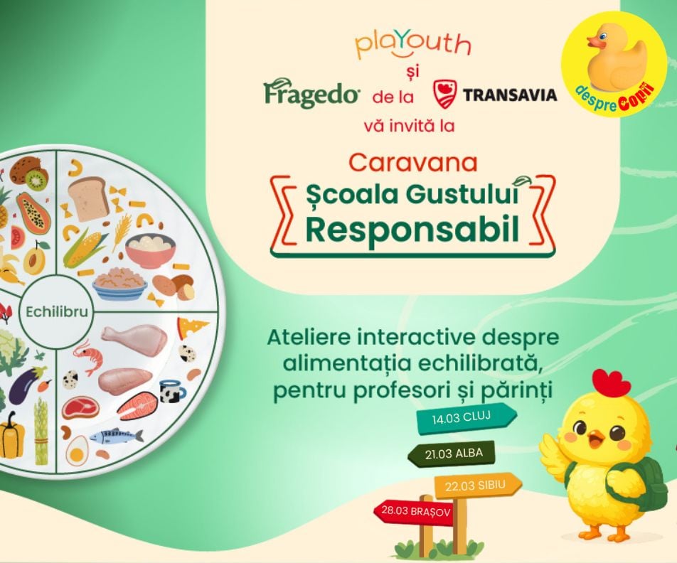 TRANSAVIA si Asociatia PlaYouth dau startul caravanei Scoala Gustului Responsabil: un program care aduce impreuna profesori si parinti pentru comunitati mai sanatoase