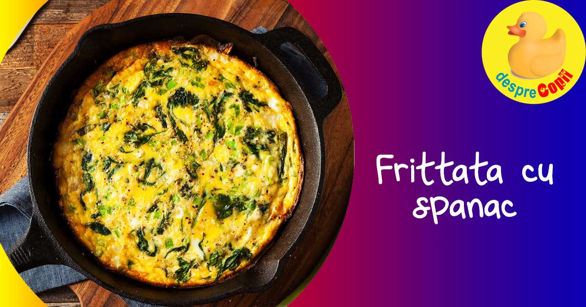 Frittata cu spanac