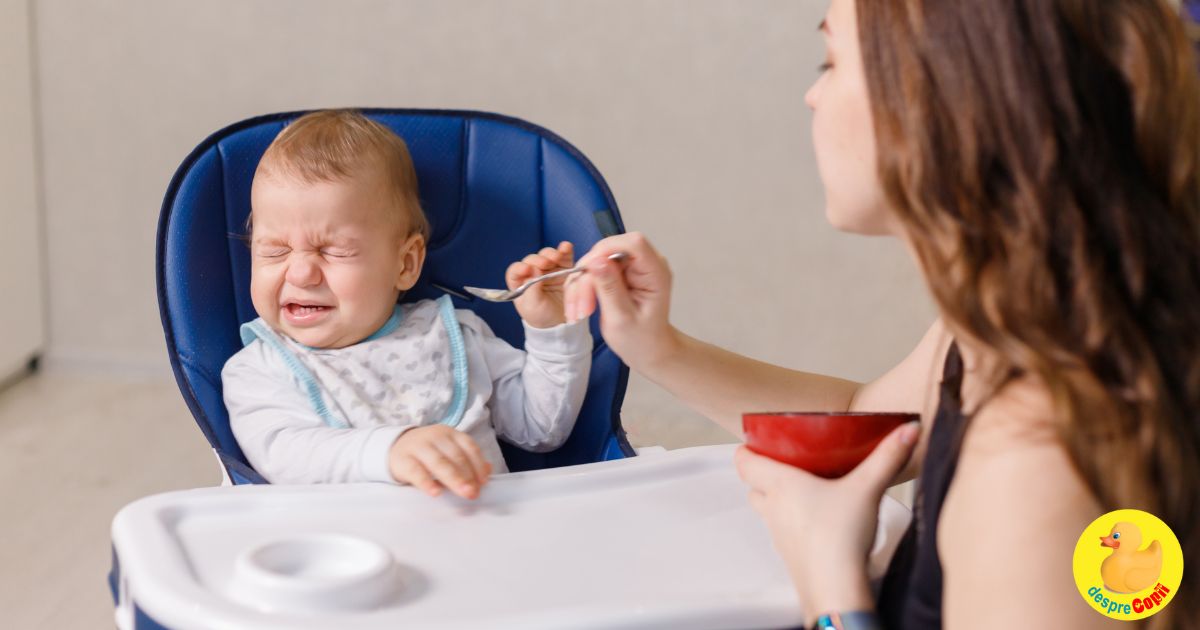 Diversificarea bebelusului meu -  prima greseala pe care am facut-o - confesiuni