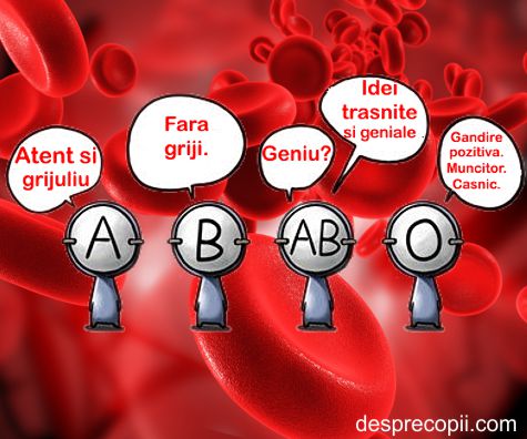 Grupa sanguina si personalitatea