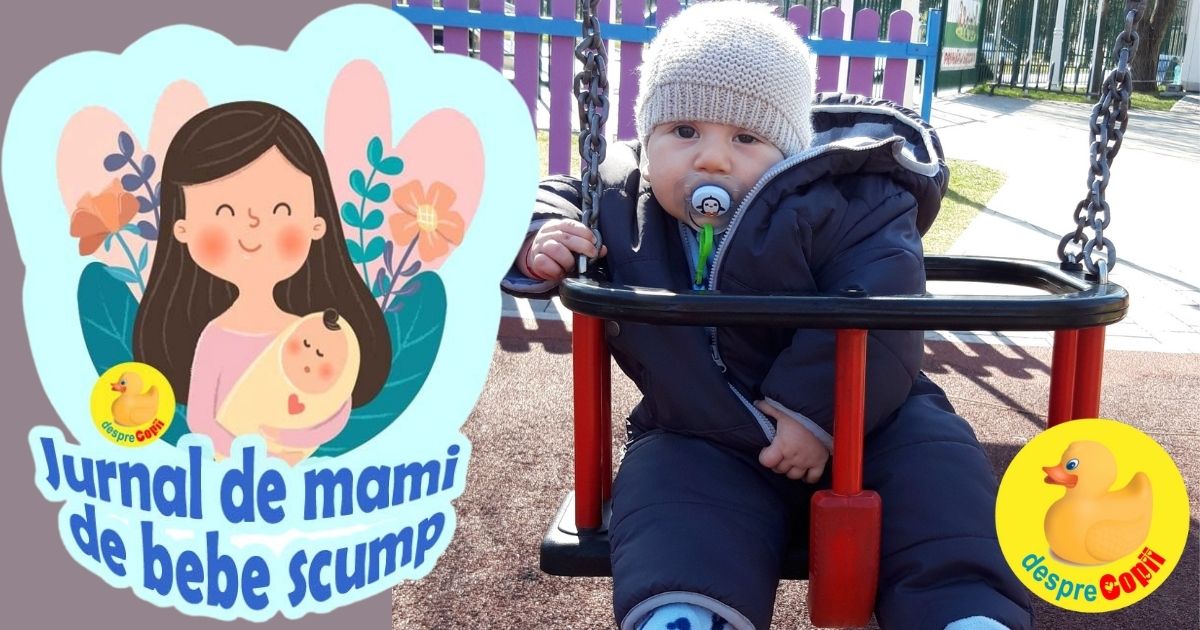 Bebe a cazut de pe canapea, a doua sperietura din viata de mamica - jurnal de mami de bebe scump