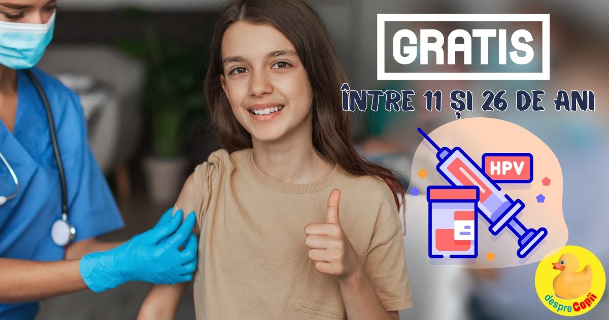 Vaccinarea anti-HPV: acum gratuita pentru fete si baieti intre 11 si 26 de ani