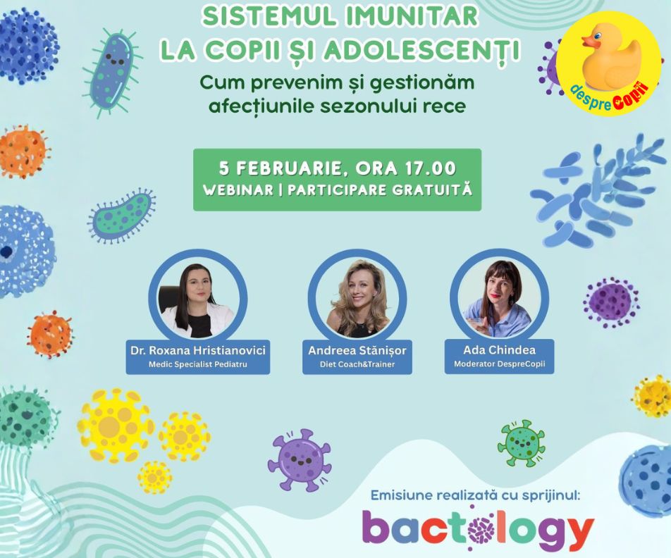 Sistemul imunitar la copii si adolescenti: Cum prevenim si gestionam afectiunile sezonului rece? Sfatul specialistilor!