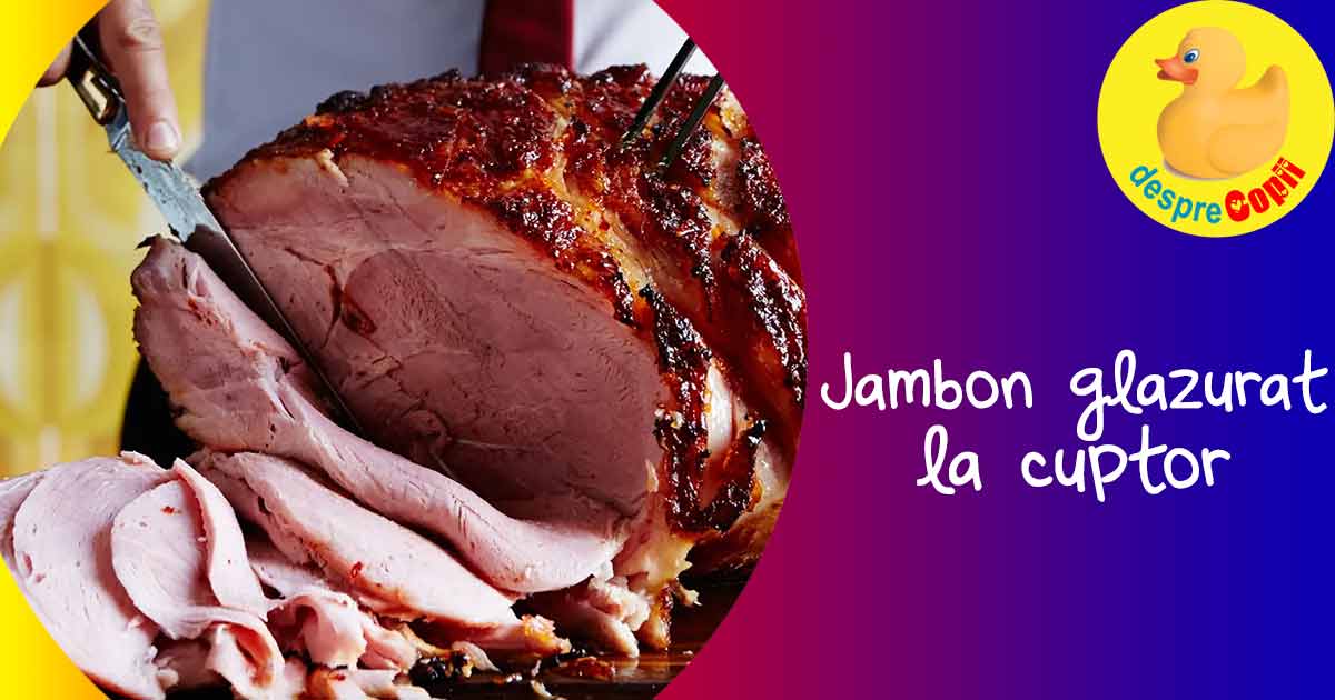 Jambon glazurat cu portocale - la cuptor