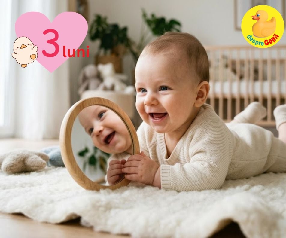 Cum te joci cu bebelusul la 3 luni? 7 jocuri simple care ii susțin dezvoltarea