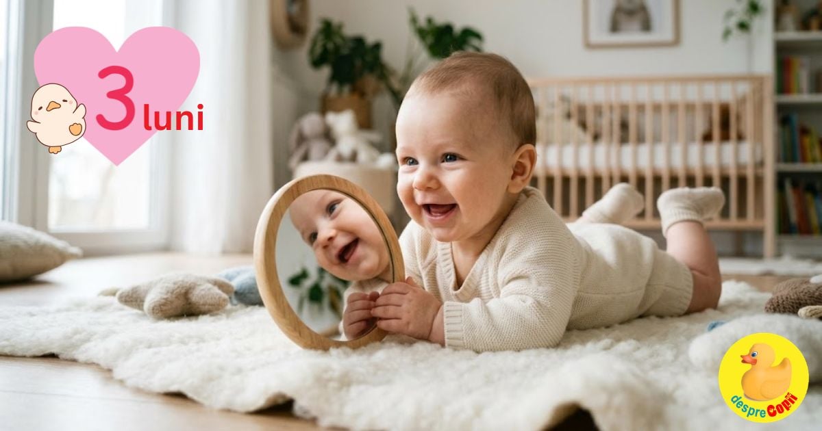Cum te joci cu bebelusul la 3 luni? 7 jocuri simple care ii susțin dezvoltarea