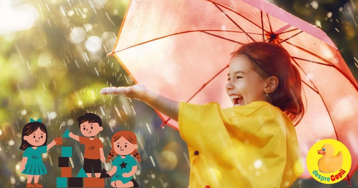 41 de activitati pentru copii - pentru zilele ploioase