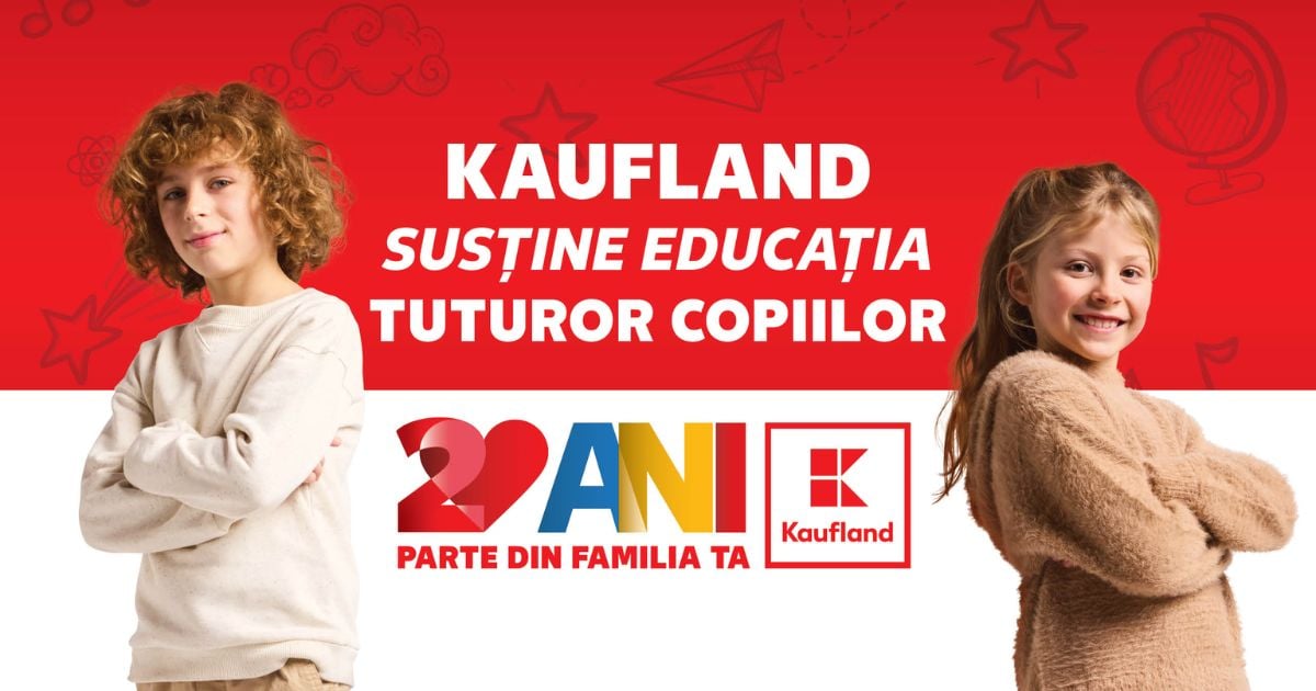 Kaufland sustine educatia tuturor copiilor si anunta oferte la gama de rechizite