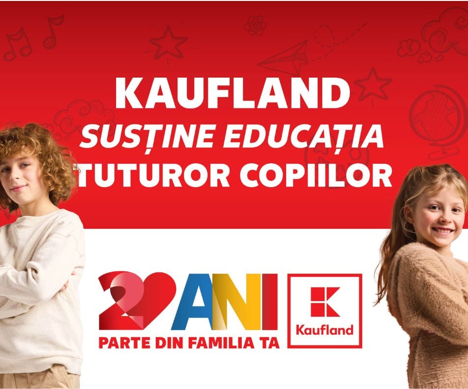 Kaufland sustine educatia tuturor copiilor si anunțta oferte la gama de rechizite