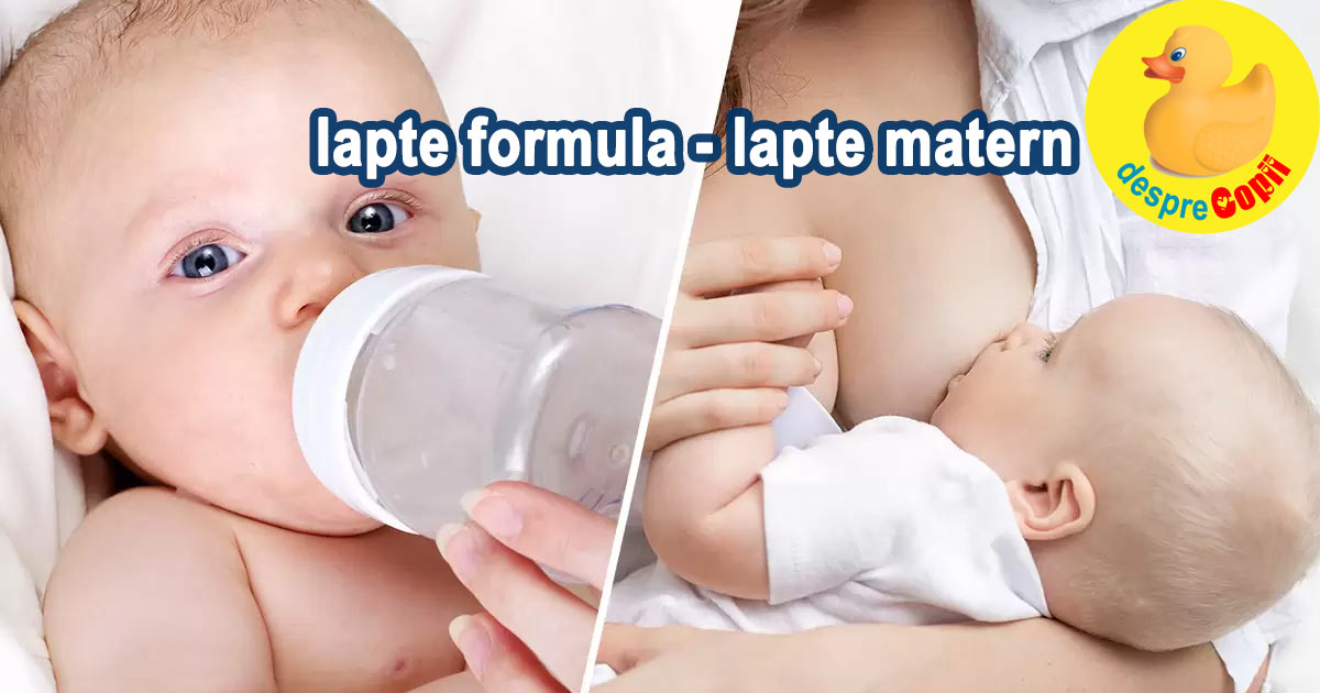 Laptele matern vs laptele formula -  Ce nutrienti lipsesc din laptele formula si de ce sunt importanti