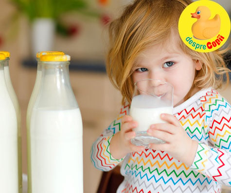Iata de ce laptele integral este o alegere mai sanatoasa pentru copii decat cel degresat