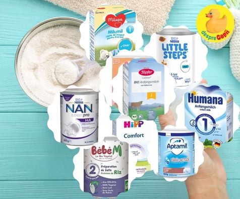 Exista 8 tipuri de lapte praf formula pentru bebelusi: cum facem alegerea corecta pentru bebe si de ce - sfatul medicilor