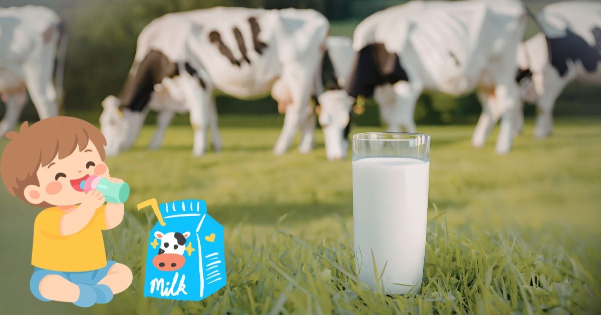Cand dam lapte de vaca bebelusului? Iata de la ce varsta este recomandat - Sfatul Academiei Americane de Pediatrie