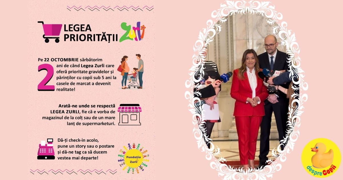 Astazi sarbatorim 2 ani de cand se aplica Legea Prioritatii - Legea Zurli care ne aminteste ca respectul incepe cu lucrurile marunte