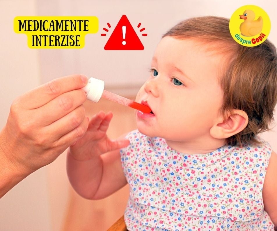 11 medicamente interzise bebelusilor. Atentie organismul bebelusilor este extrem de fragil si nu poate procesa anumite substanțe