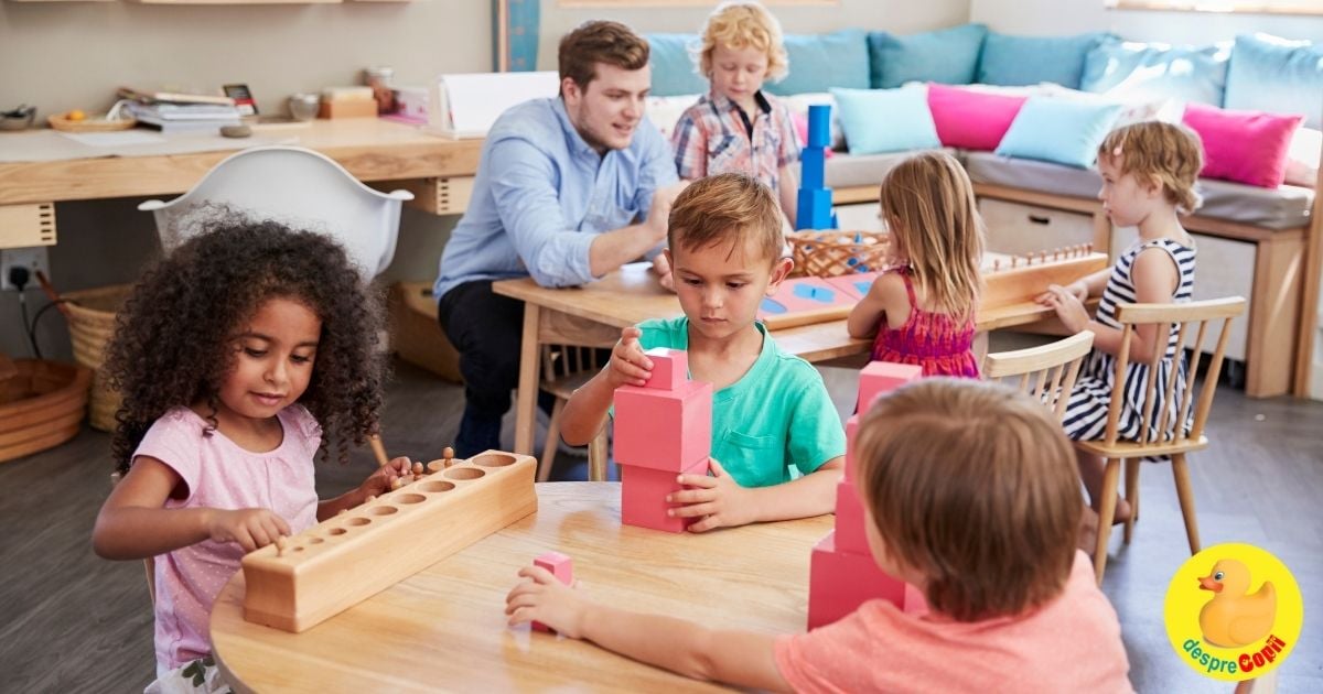 Invatamantul Montessori versus invatamantul traditional: principii si etape