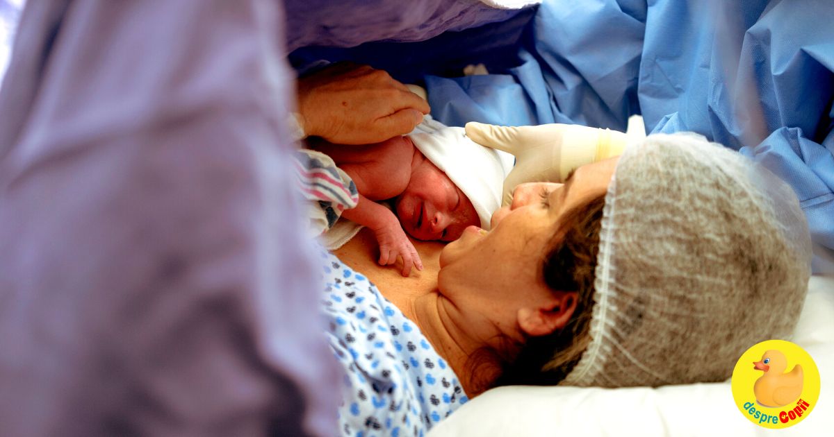 Am nascut prin cezariana la o maternitate de stat, dar nu regret - experienta mea