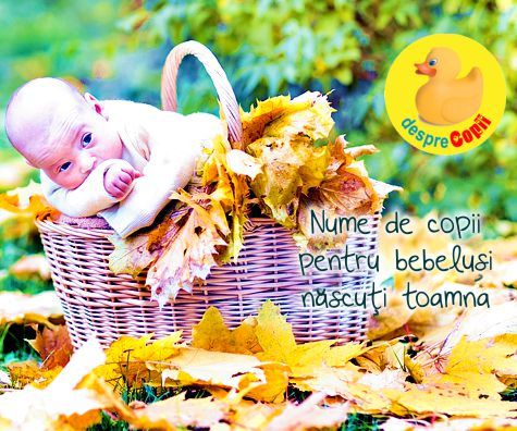 Nume de copii pentru copilasii nascuti toamna