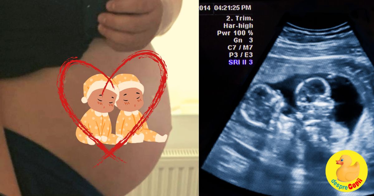 Sarcina cu gemeni: bebe A si bebe B au primit cate un nume - jurnal de sarcina