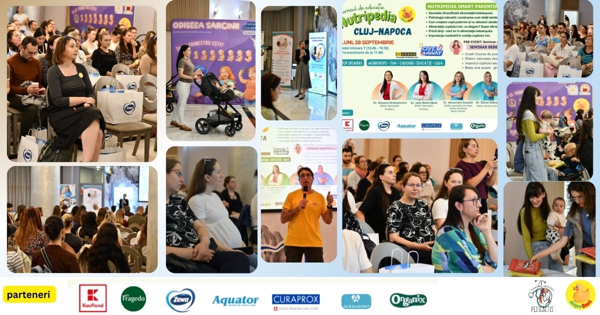 Peste 150 de parinti au participat la Cluj-Napoca la NUTRIPEDIA – SMART PARENTING 2026 un eveniment dedicat nutriției, sănătății și dezvoltării armonioase a copiilor
