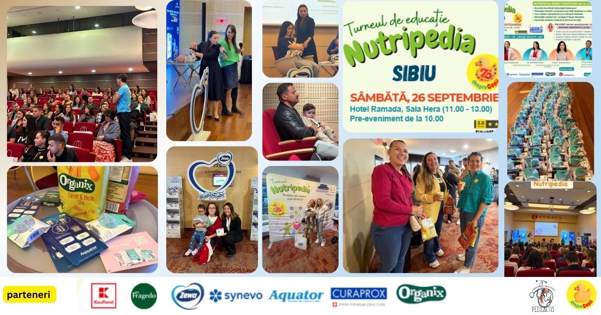 Peste 120 de parinti din Sibiu s-au intalnit la startul turneului de toamna Smart Parenting – NUTRIPEDIA 2026