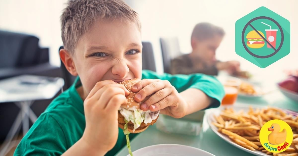 Mancarea sarata ingrasa copiii. Iata ce alimente stau la baza obezitatii inca din copilarie