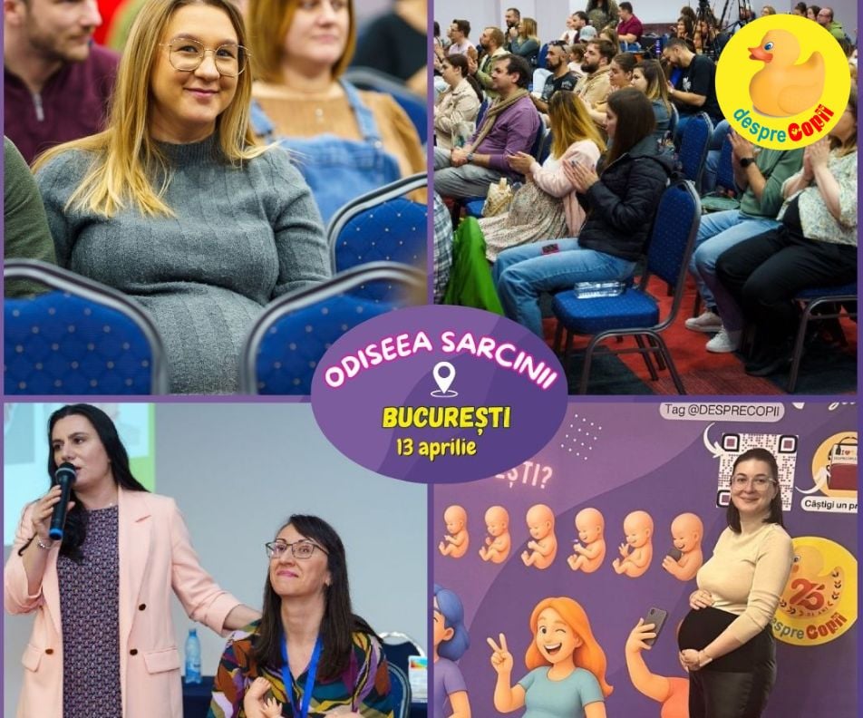 Conferinta ODISEEA SARCINII Bucuresti: Pentru o sarcina sanatoasa - nutritie, teste prenatale, pregatirea pentru nastere