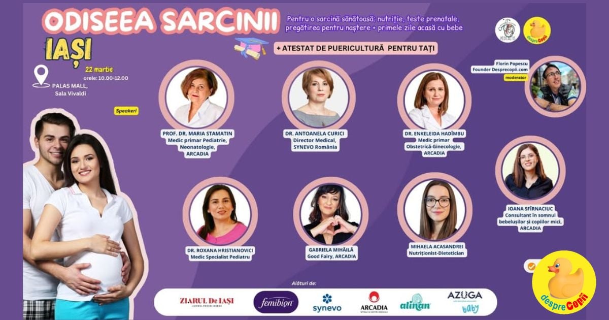 ODISEEA SARCINII. Educatie pentru o sarcina sanatoasa - eveniment pentru femeile insarcinate la Iasi