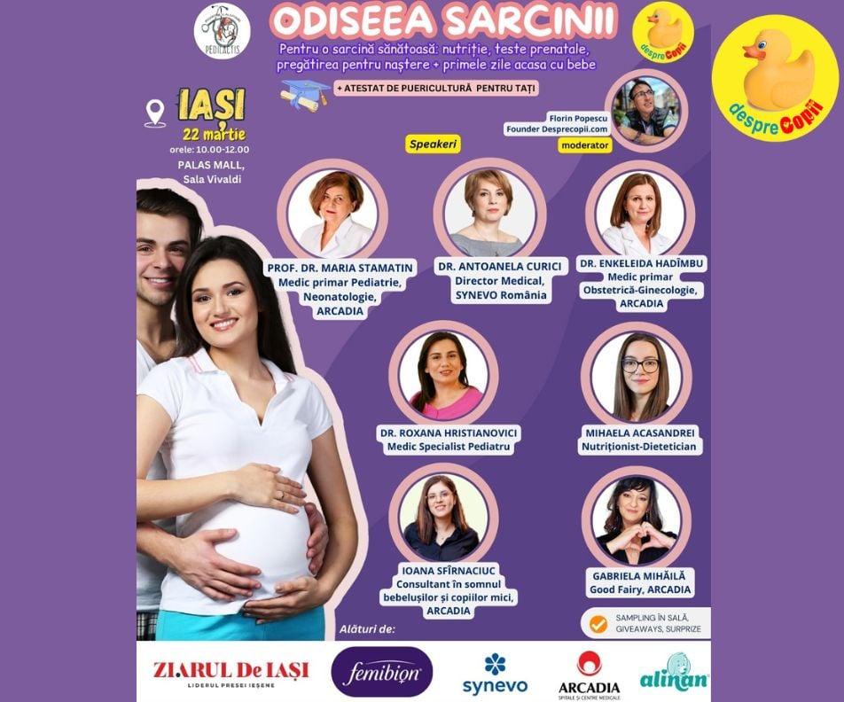 ODISEEA SARCINII. Pentru o sarcina sanatoasa - eveniment pentru femeile insarcinate la Iasi