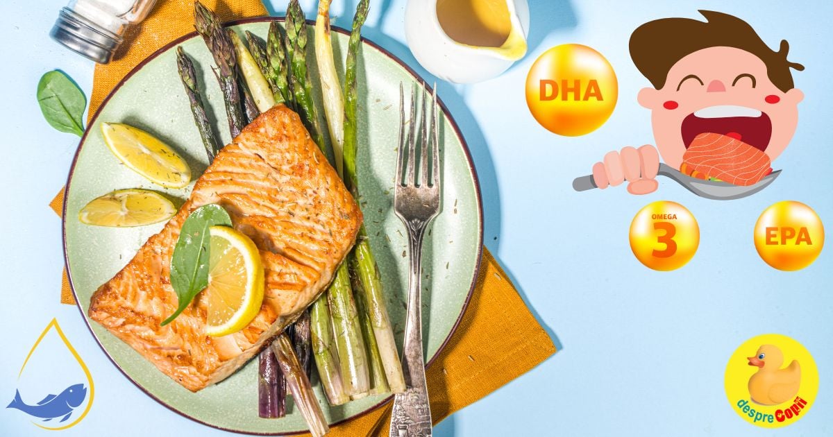 Omega 3 si copiii. Importanta acestui nutrient esential pentru sanatatate si cele mai bune surse naturale de omega-3
