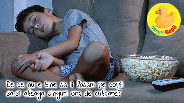 De ce nu e bine sa ii lasam pe copii sa-si aleaga ora de culcare