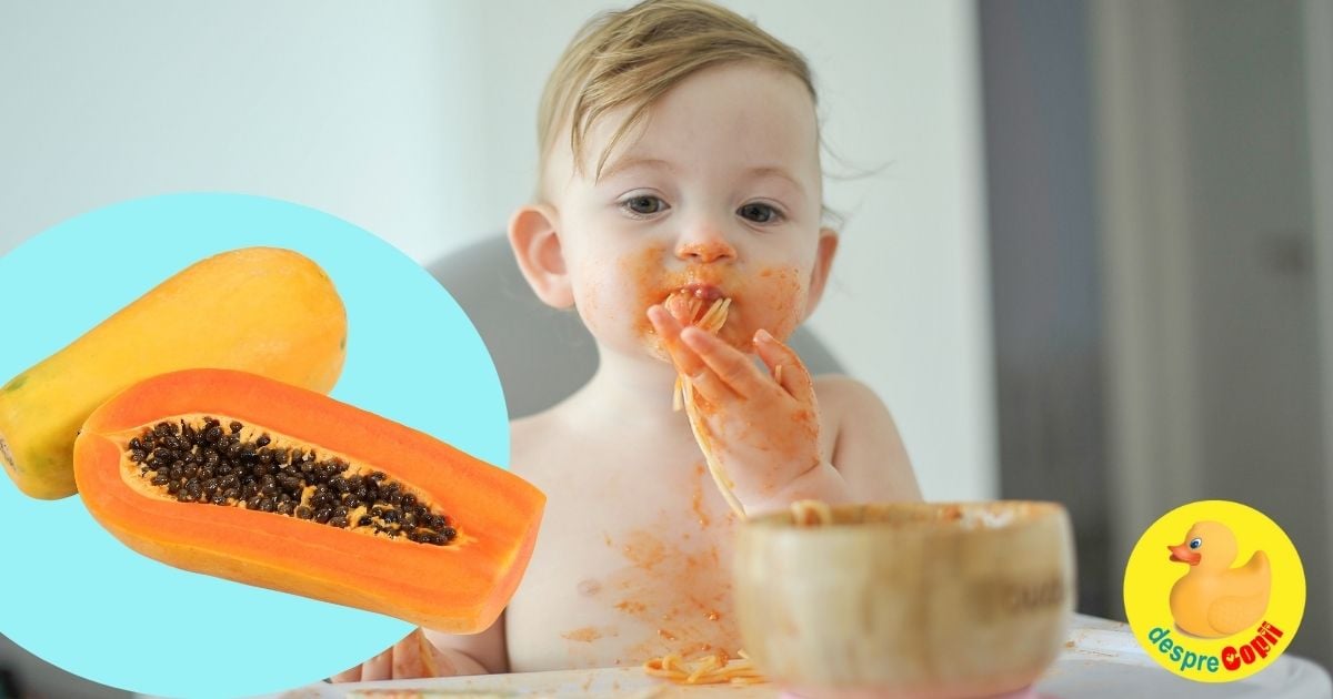 Papaya la bebelusi: cand o putem oferi lui bebe, ce contine si cum sa i-o servim