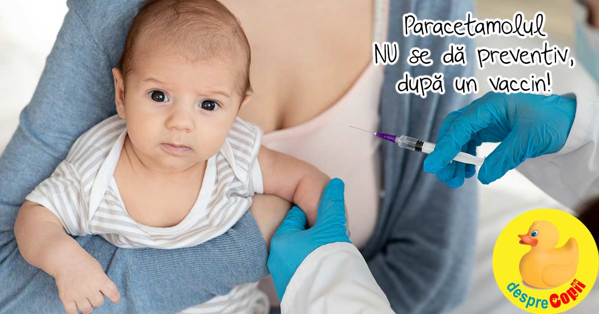 Paracetamolul dupa vaccinare - reduce eficacitatea imunizarii copiilor