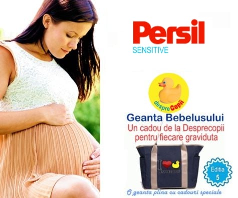 PERSIL SENSITIVE sustine gravidutele la Geanta Bebelusului 5