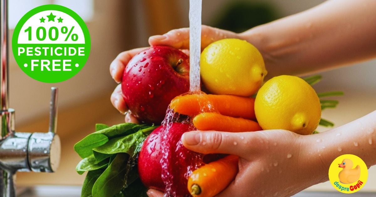 5 trucuri simple pentru a elimina pesticidele din fructe si legume